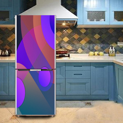 K2A Studio 60 cm digital abstract shapes art Self Adhesive Sticker(Pack of 1)