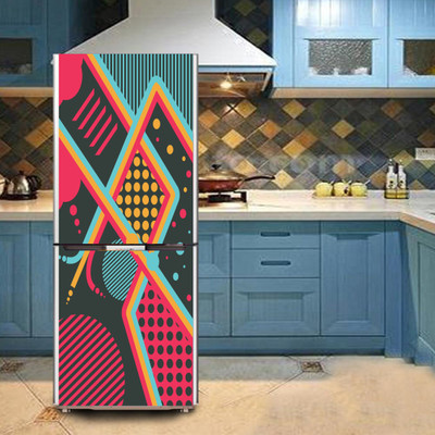 K2A Studio 60 cm digital design patterns abstract geomatric art Self Adhesive Sticker(Pack of 1)