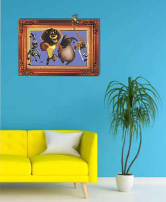 Varadvinayak 90 cm Cartoons Self Adhesive Sticker(Pack of 1)