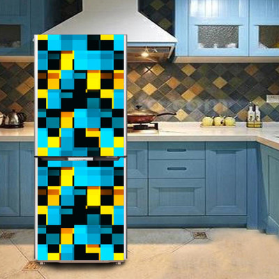 K2A Studio 60 cm dead design pixels in abstract Self Adhesive Sticker(Pack of 1)