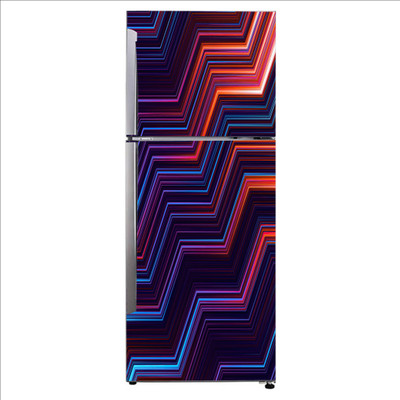 K2A Studio 60 cm abstract parallel collision lines digital art Self Adhesive Sticker(Pack of 1)