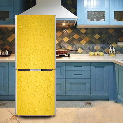 K2A Studio 60 cm water drops yellow surface back Self Adhesive Sticker(Pack of 1)