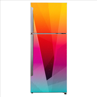 K2A Studio 60 cm multicolor abstract lines design art Self Adhesive Sticker(Pack of 1)
