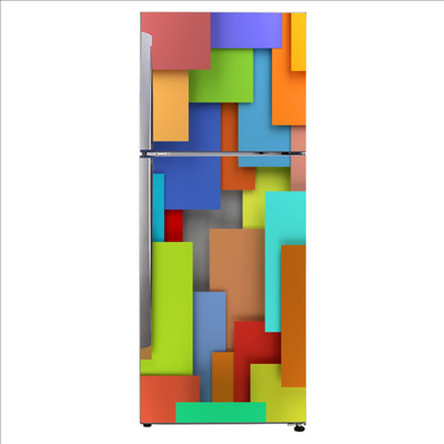 sp decals 60 cm Decorative abstract colorful digital design Self Adhesive Sticker(Pack of 1)