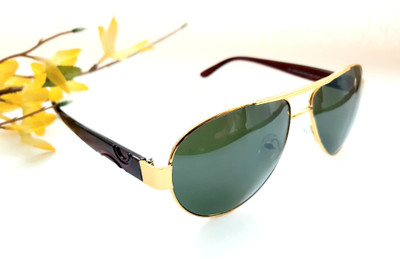 Porus Club Oval, Aviator Sunglasses(For Men, Green)