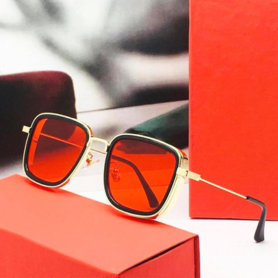 LOUIS KOUROS Retro Square Sunglasses(For Men & Women, Red)
