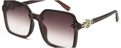 fashion sunglasses Over-sized Sunglasses(For Girls, Brown)