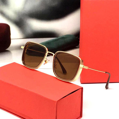 LOUIS KOUROS Retro Square Sunglasses(For Men & Women, Brown)