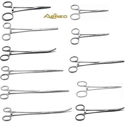 ARINEO 11 pcs. surgical instruments set (in Zipper pouch) Utility Forceps