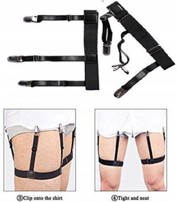 frokht X- Back Suspenders for Men(Black)