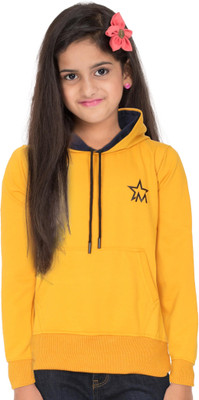 Deena Uniforms Full Sleeve Solid Girls Sweatshirt