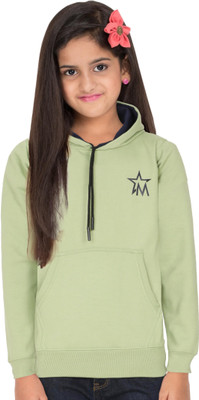 Deena Uniforms Full Sleeve Solid Girls Sweatshirt