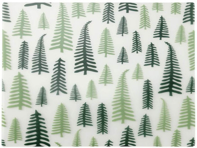 IKEA Rectangular Pack of 1 Table Placemat(White, Green, Plastic)