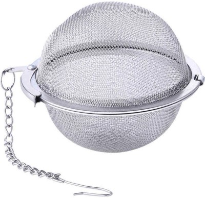 Dhvsam Stainless Steel Tea Ball for Loose Tea, Reusable Tea Infuser with Extra Fine Mesh & Chain, Brews Hot Tea, Iced Tea & Coffee, Small Tea Egg, Tea Steeper for one Cup (Pack Of 2) Tea Strainer(Pack of 2)