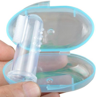 KOTLEY Finger Tooth Brushwith storage Box Toung cleaner and Gum Massager Ultra Soft Toothbrush