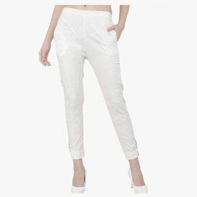 NEYSA Regular Fit Women White Trousers