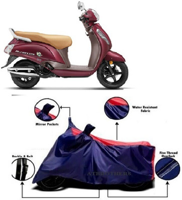 ATBROTHERS Waterproof Two Wheeler Cover for Suzuki(Access SE, Blue, Red)