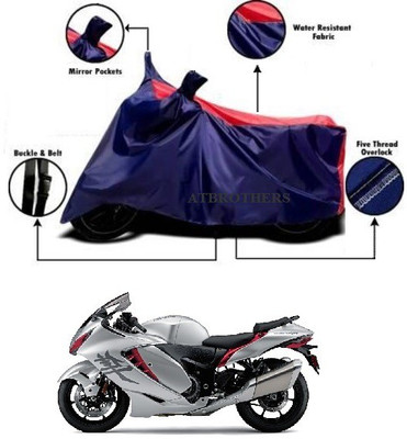 ATBROTHERS Waterproof Two Wheeler Cover for Suzuki(GSX R1300 Hayabusa, Blue, Red)