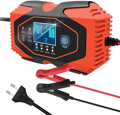 STHIRA 6A 12V/3A 24V Car Battery Charger Charges Vehicle Tool Roll(1 Pockets)
