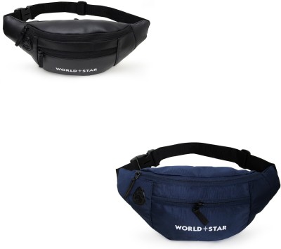 Worldstar Pure Luxury Classics Trio Fanny Pack Combo for Men Women | Waist Bags for Men Women | Chest Crossbody Travel Bags | Small Hiking Trekking Travelling Bag | Sports Waist Pouch Cycling Walking Running Bags | Daily Use Travel Pouches | Fashion Bum Bags for Boys Girls. Waist Pouch | Fanny Pack 