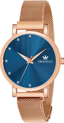 CRESTELLO CR-RG103BLU-RGCH Analog Watch  - For Women