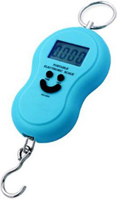 Qozent Digital Weight Machine- 10g-50Kg Digital Hanging Luggage Fishing Portable Weight Scale Taraju Tarazu Kata L/5/UQb Luggage Weighing Scale(Blue)
