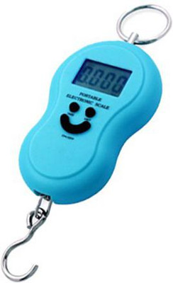 Qozent Portable Hanging Luggage Weight Machine- Portable Hanging Luggage Weight Machine Digital for Weighing Household Items Smiley Pocket Weight Machine L/35/KQb Luggage Weighing Scale(Multicolor)