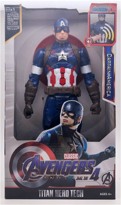 The Simplifiers Super Hero's Die cast Metal Action Figure- Captain America(Multicolor)