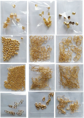 eshoppee Golden Color Jewellery Making Material Fitting Kit Art and Craft kit DIY kit