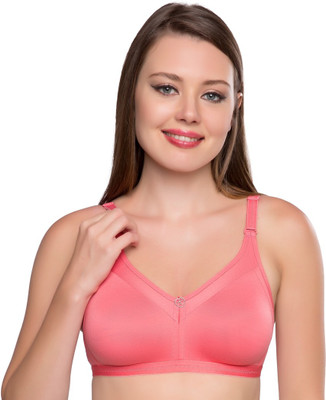 Trylo Women Full Coverage Non Padded Bra(Orange)