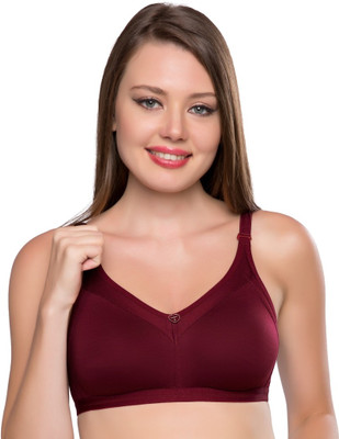 Trylo Women Full Coverage Non Padded Bra(Maroon)