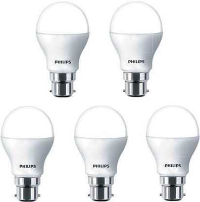 PHILIPS 9 W Basic Standard B22 LED Bulb(White, Pack of 5)