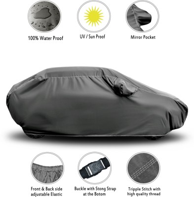 zawr Car Cover For Hyundai Elantra (With Mirror Pockets)(Grey)