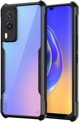 CELLCAMPUS Back Cover for Vivo V21e 5G(Black, Transparent, Grip Case, Pack of: 1)