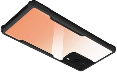 Phone Back Cover Bumper Case for Vivo V21e 5G(Black, Transparent, Grip Case, Pack of: 1)