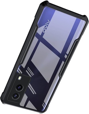 Phone Care Bumper Case for Vivo V21e 5G(Black, Transparent, Grip Case, Pack of: 1)