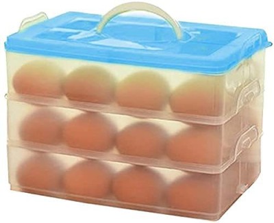 PINJAS Plastic Egg Container  - 72 ml(Blue)