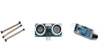TRUSTECH HC-SR04 Ultrasonic Sensor Distance Module + IR Proximity Sensor for Obstacle Sensing and Line Follower Robots + Jumper Wires Male to Male, Male to Female, Female to Female wires (10+10+10) Electronic Components Electronic Hobby Kit TRUSTECH HC-SR04 Ultrasonic Sensor Distance Module + IR Proximity Sensor for Obstacle Sensing and Line Follower Robots + Jumper Wires Male to Male, Male to Female, Female to Female wires (10+10+10) Electronic Components Electronic Hobby Kit