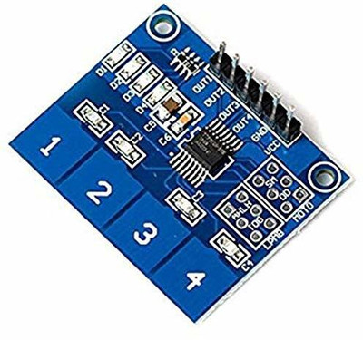 TRUSTECH 4 Channel Capacitive Touch Sensor TP-224 Module with Digital Outputs Electronic Components Electronic Hobby Kit