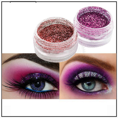 ADJD 2 Color Glitter Shimmer Eye shadow Powder 4 g(MULTI COLOR)