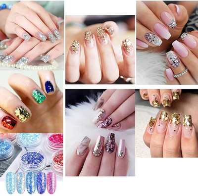 Emijun Multi use Eye Shadow Glitter Powder Set Nail,Face & Eye 24 g(MULTI COLOR)