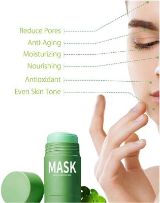 Latixmat New skin pores & deeply clean up skin dirt & Face Oil Control Mask Stick(40 g)