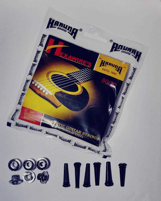 KARUNA Acoustic 1SET KARAUNA STRING BRIDGE PIN FILLER Guitar String(6 Strings)