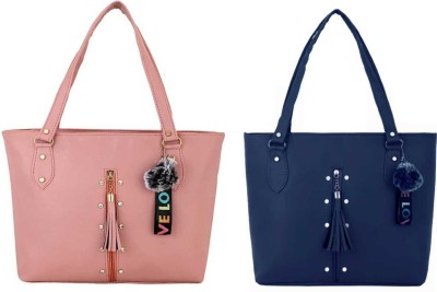 Bellina Women Pink, Blue Shoulder Bag