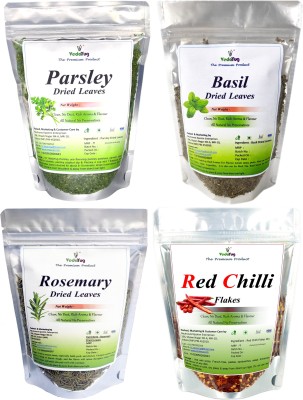 VY VedaYug Combo Dry Herbs Rosemary, Chilli Flakes, Basil, Parsley(165 g)