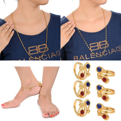 AanyaCentric Alloy Gold-plated Gold Jewellery Set(Pack of 1)