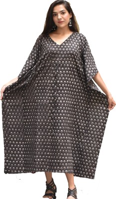 The Familiar Handicrafts Printed Pure Cotton Women Kaftan