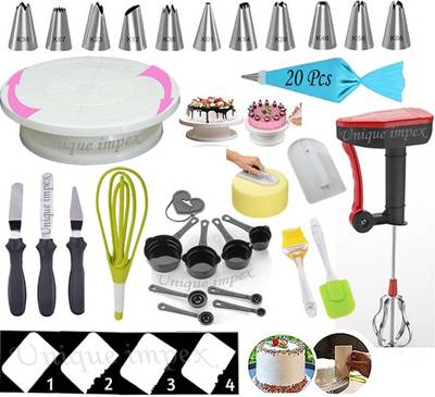 cake making materials with blender cake baking set combo All
