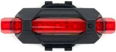 Sacriti Imported Bicycle Rear Light 5 LED USB Rechargeable Waterproof LED Rear LED Rear Break Light(Red)