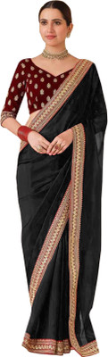 92% OFF on Kedar Fab Embroidered Bollywood Silk Blend Saree(Black) 92% OFF on Kedar Fab Embroidered Bollywood Silk Blend Saree(Black)